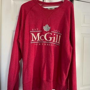 RED MCGILL UNIVERSITY CREWNECK